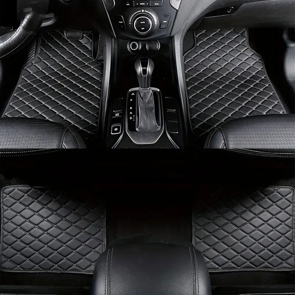 Podofo Upgrade Your Car With 4pcs Universal Waterproof Leather Car Floor Mats - Front & Rear Full Set