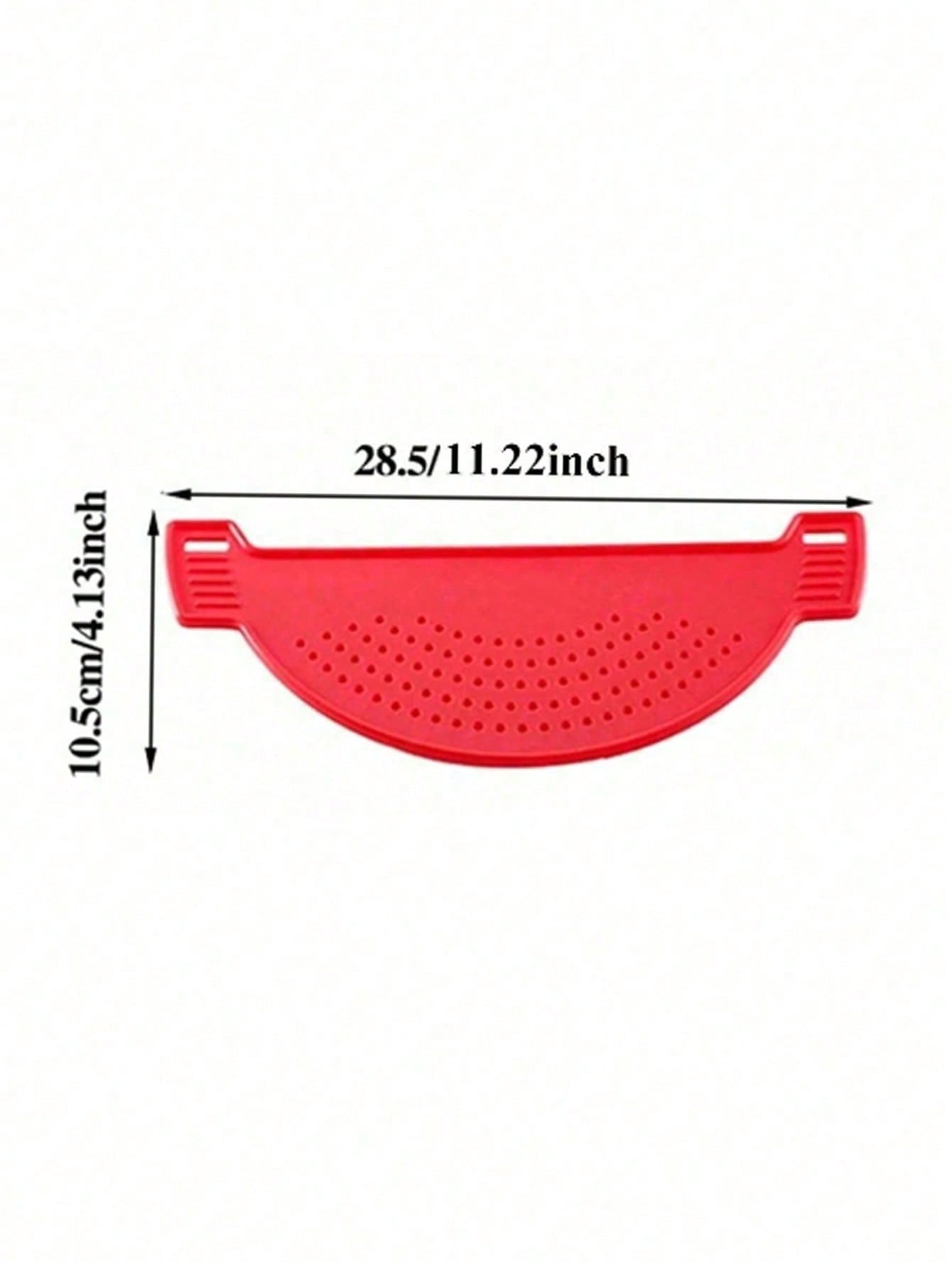 

1PC Strainer, Drainer Strainers Pot Funnel Crescent-Shaped Food Filter Board Sieve Draining,Heat Fit one-size красный