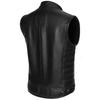 New Men Black Vest Coat Real Leather Handmade Genuine Lambskin Stylish Classic