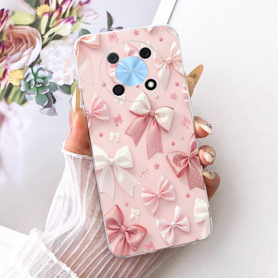 For Huawei Nova Y90 Y91 Cute Flower Butterfly Cat Painted Case For Huawei NovaY90 NovaY91 Soft Silicone TPU Phone Cases