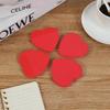 Book of 4 red heart-shaped sticky notes | Perfect for anniversaries, birthdays, Valentine's Day | 100 per book - 76x76 mm (3" x 3")