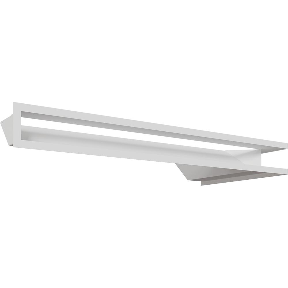 Fireplace grille KRATKI LUFT White 9x80x40 Left Ventilation Set 3 pcs