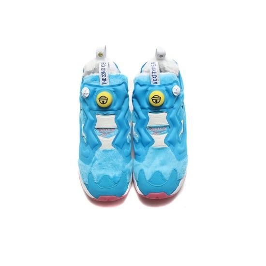 Reebok Doraemon x atmos x InstaPump Fury OG 'Furry Blue' GV7288 Buty Męskie
