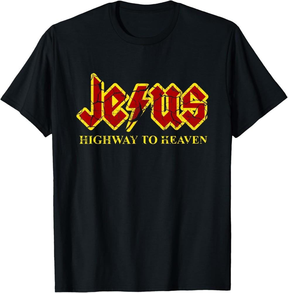 

Jesus Highway To Heaven Funny Christian T-Shirt 2XL