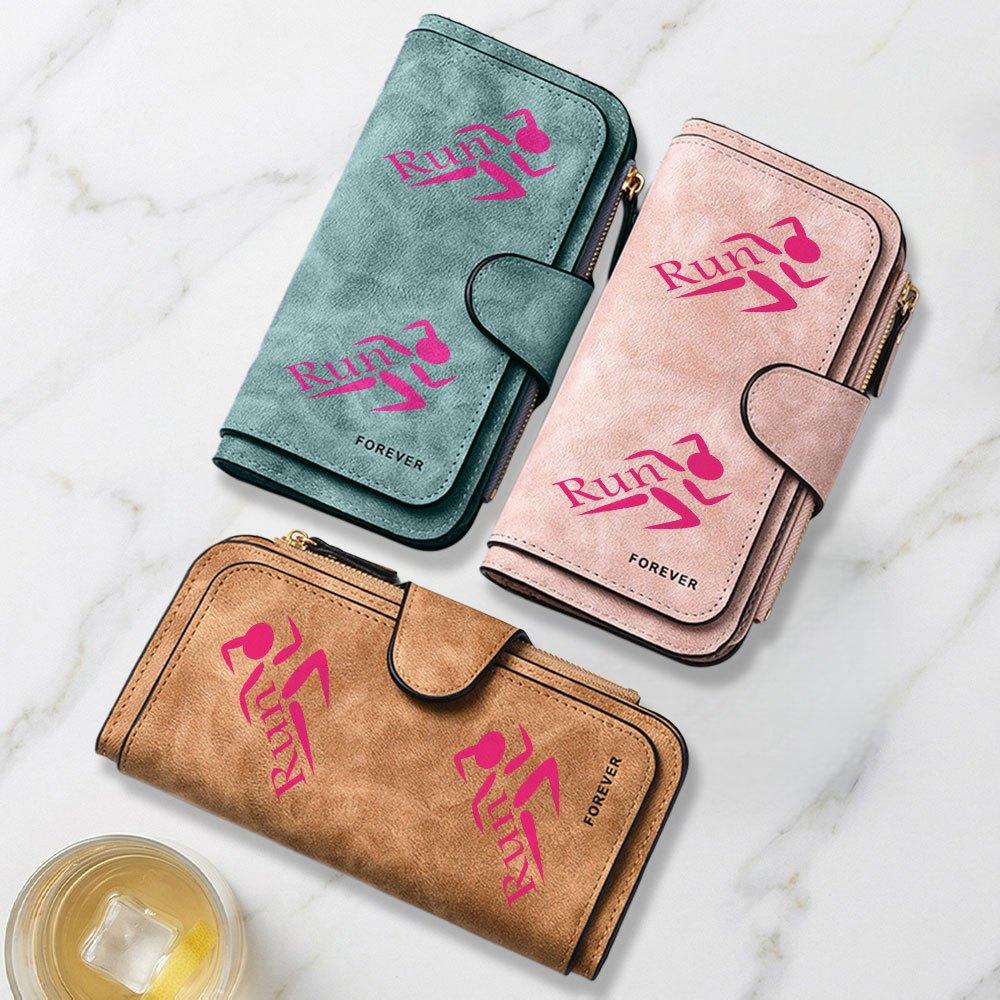 Energetic Running Sports Logo Printed Long Wallet Multifunctional Portable Coin Purse with Clasp Suitable for Daily Commuting Large Capacity Clutch