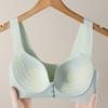 Seamless Underwear Women's Front-buttoned Bra No Underwire Gathering Bra Thin Vest Bra Push Up Bra