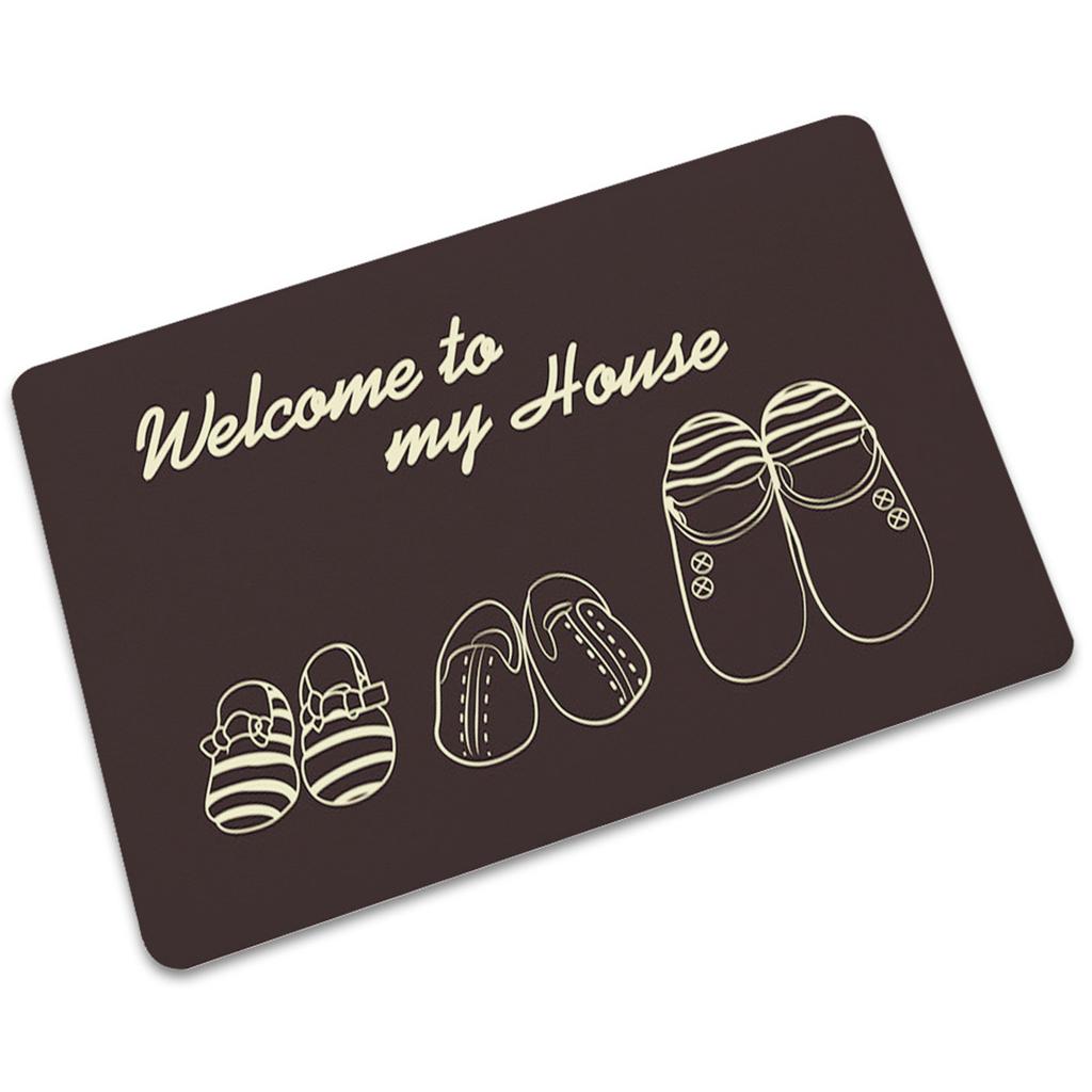 Letter Funny Welcome Home Entrance Floor Rug Non- Doormat Outdoor Mat