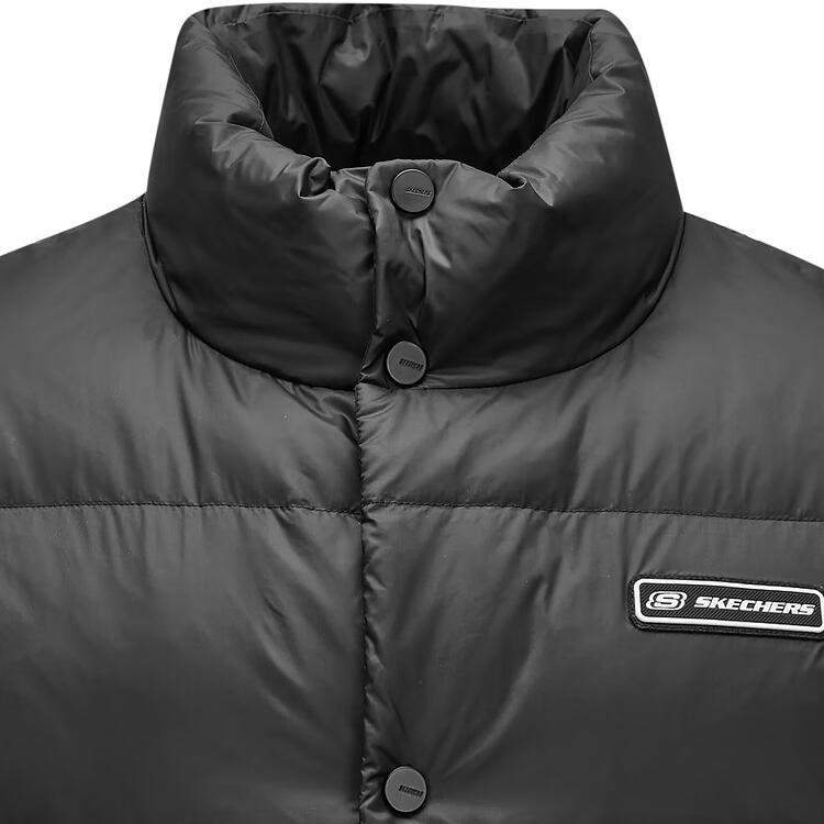 Skechers FW24 Lightweight Padded Insulated Versatile Layering Down Vest Men Vests Carbon-Black L424U046-0018