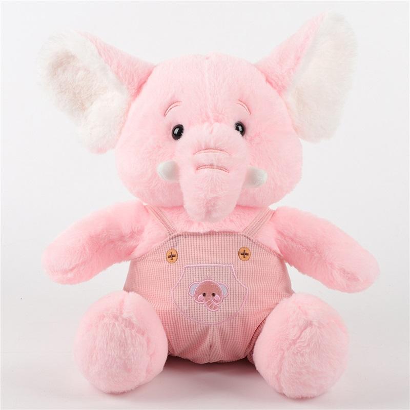 Cute baby elephant plush toy children's sleeping pillow girl's bedroom lying ornaments claw machine
