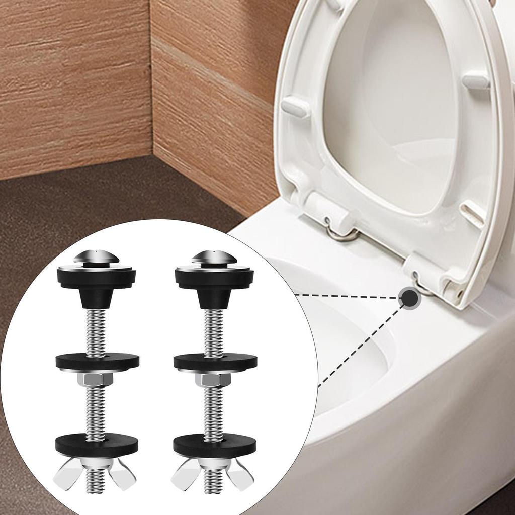 2Pcs Toilet Tank Screw Long Nut Easy To Install Replaces Rubber Washers Bolts for
