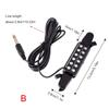 12 Hole Acoustic Guitar Pickup Sound Hole Pickup Magnetic Transducer with Volumes Tone Tuner Guitar Accessories