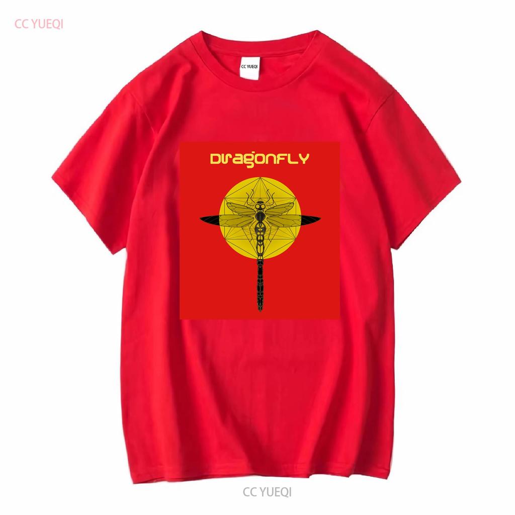 Psychedelic Trance Music Dragonfly Records Mens Cotton T Shirt vintage Washed Stretched Stylish Slightly Comfortable Versatile