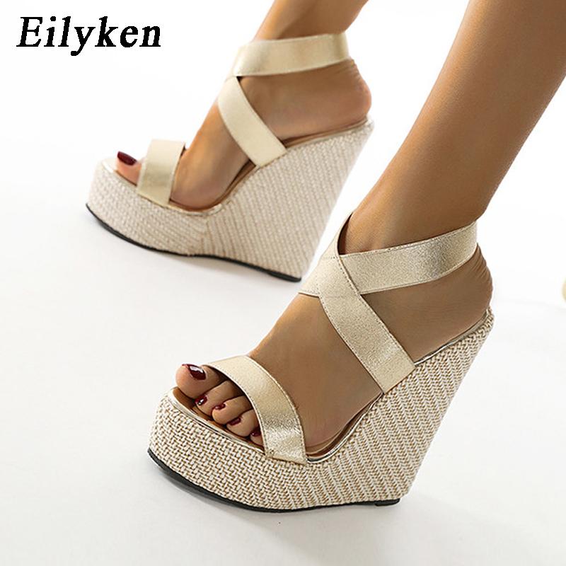 Fashion Eilyken 2025 New Trends Platform Wedges Sandals For Women Summer Street Style High Heels Casual Party Dress Female Shoes