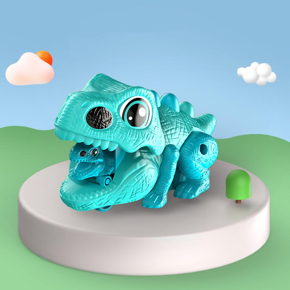 Dinosaur Cars Launcher Toys Set, Boys Dino Ejecting Vehicle Playset, Toddlers Mini Push Go Catapult, Press To Launch, Cool Birthday Gifts Party Favors