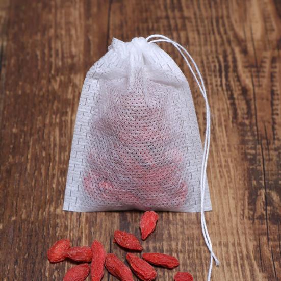 100/200Pcs Empty Scented Tea Bag with String Seal Filter Herb Spice Teabags
