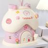 Mushroom House Money Box Portable Safe Savings Jar Fashion Coin Saving Box  Kids Adults