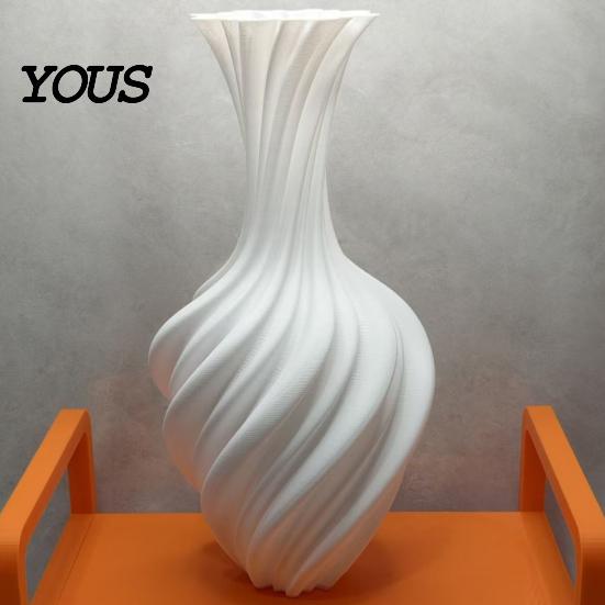 Vaso Decorazione da Tavolo Stampato 3D a Spirale, Fioriera Minimalista Moderna per Fiori Secchi da Arredo Casa, Scaffale Artistico Nordico, Idee Regalo Creative