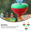 TOYANDONA Spinning Traditional Plastic Pull-String Tops, 3-Piece Set, Hand-Cranked Tops, Toys, Tops, Play,