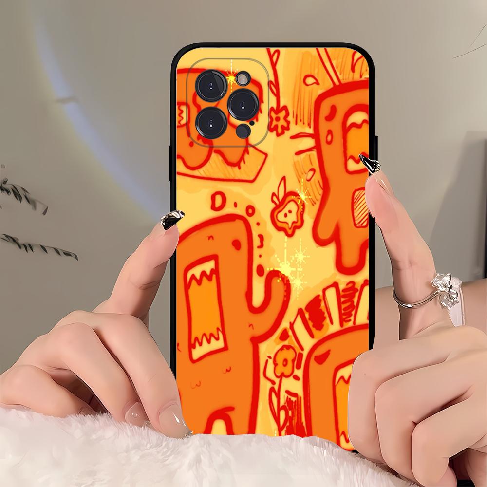 Cute Domo kun  Phone Case For iPhone 16 15 14 11 12 13 Mini Pro XS Max Cover 6 7 8 Plus X Funda Shell