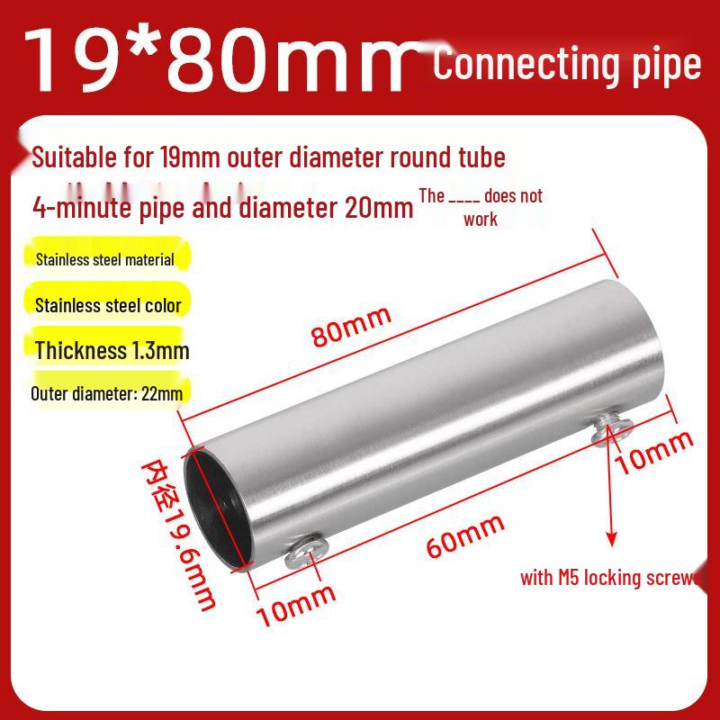 Nerezové konektory pro trubky o průměru 25-51 mm