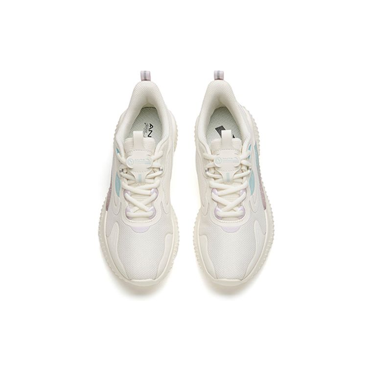 Anta Comfortable Low-Top Running Shoes Women Sneakers Ivory 922145556-3