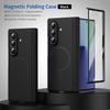 Magnetic Snap-On Case With Built-in Screen Film Galaxy Z Fold 8 Ultra 7 6 Full Coverage Protective Cover PC