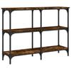 Console Table Smoked Oak 100x29x75 cm Wood Based Material