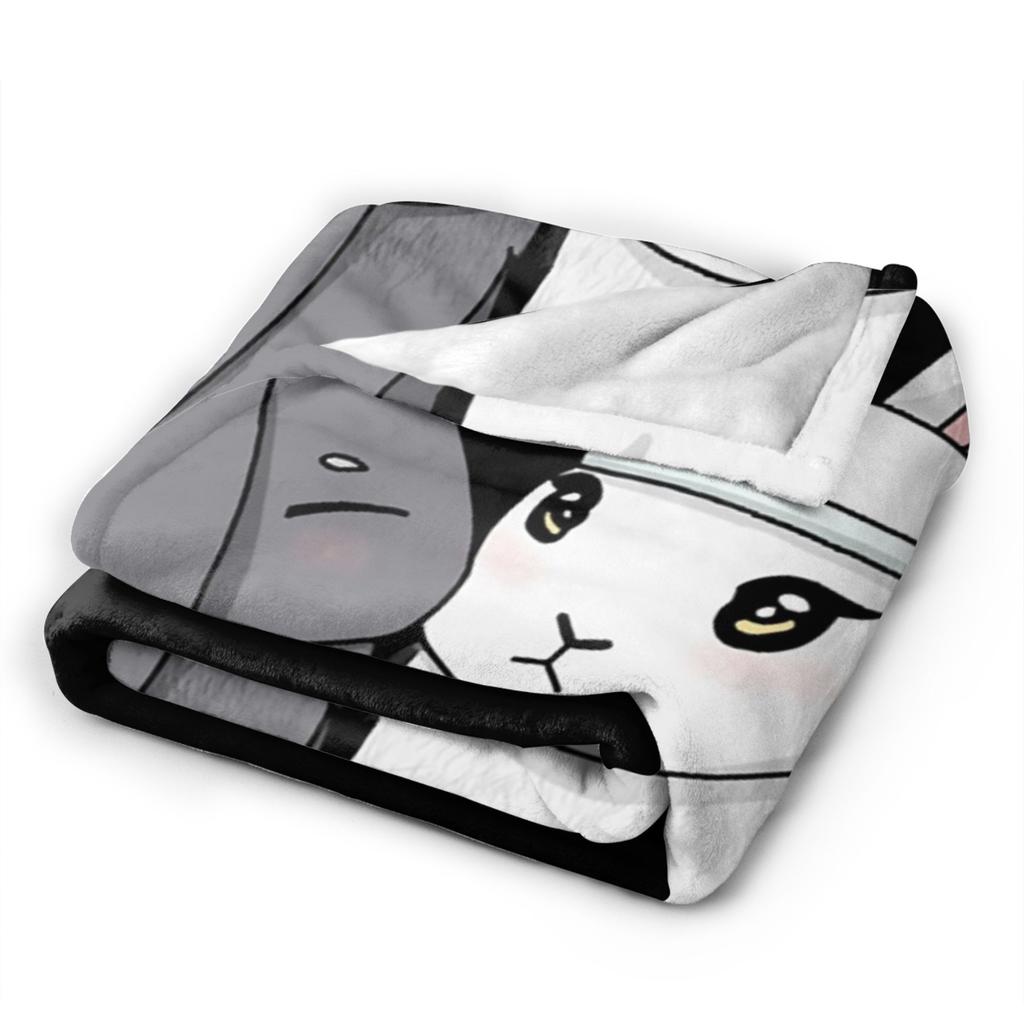 the Untamed Blanket Cute Rabbits Flannel Funny Soft Throw Blanket for Chair Covering Sofa Spring/Autumn