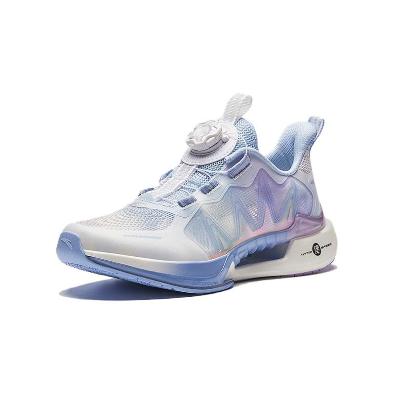 Anta Kids Wind Chaser 6.0 Running Shoes Kids sneaker White Blue 322425517-1
