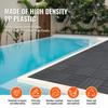 Interlocking Deck Tiles 54 Pack 12"x12" Plastic for Porch Dark Grey