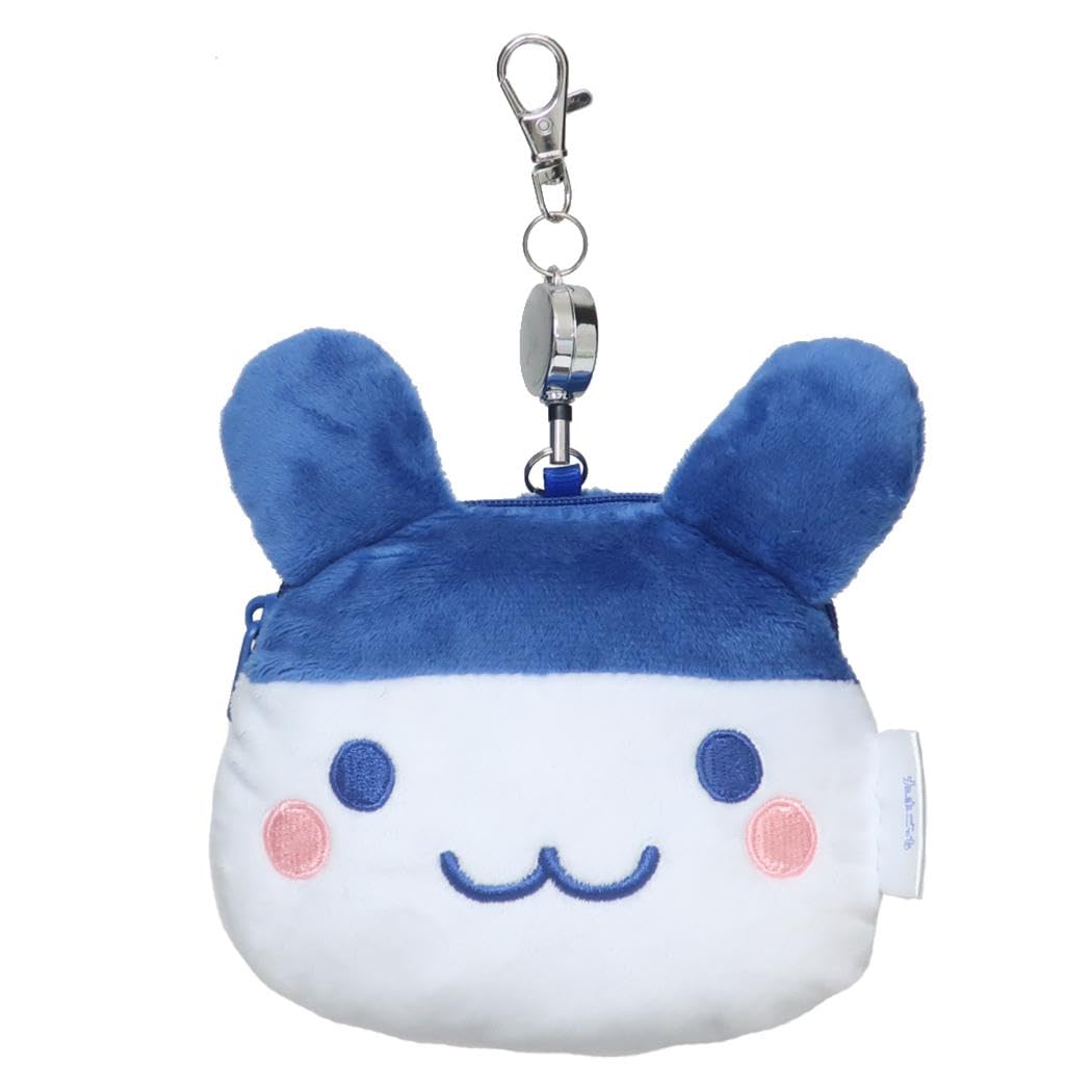 

Kamio Japan Tamagotchi Plush Pass Case with Pass & Coin Reel / Mimichi, 220093