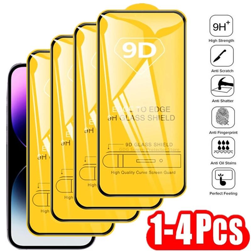 

4PCS9d capa completa de vidro protetor para huawei y5 y6 y7 y9 prime 2018 2019 pro y6p y6s y7a y7p y8p y8s y9a y9s filme protetores de tela Huawei P20 Lite