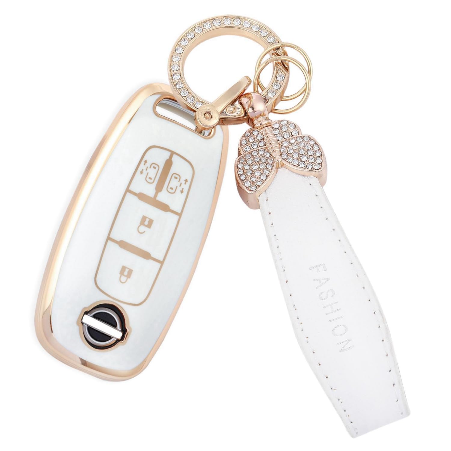YANMW New Serena Key Cover Compatible with Nissan Serena C28 One Size белый