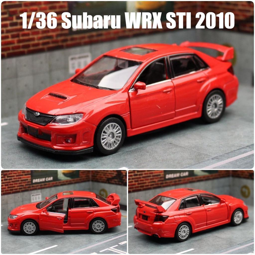 Subaru Impreza WRX STI 2010 Rallyové auto JDM Simulace Odlévaný a Hračka Vozidlo RMZ city 1:36 dárků ze slitinových modelů pro děti