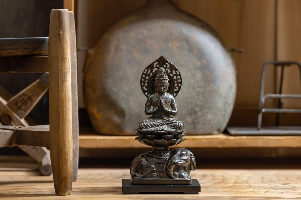 Buddhist Statue Fugen Bodhisattva 15cm Makita Shuun Original Model In the Years of the Dragon and Zodiac Guardian Deity Zodiac Takaoka Copperware