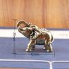 Solid Brass Elephant Pair - Handcrafted Decor for Wealth & Fortune, Desktop Ornament, or Tea Pet
