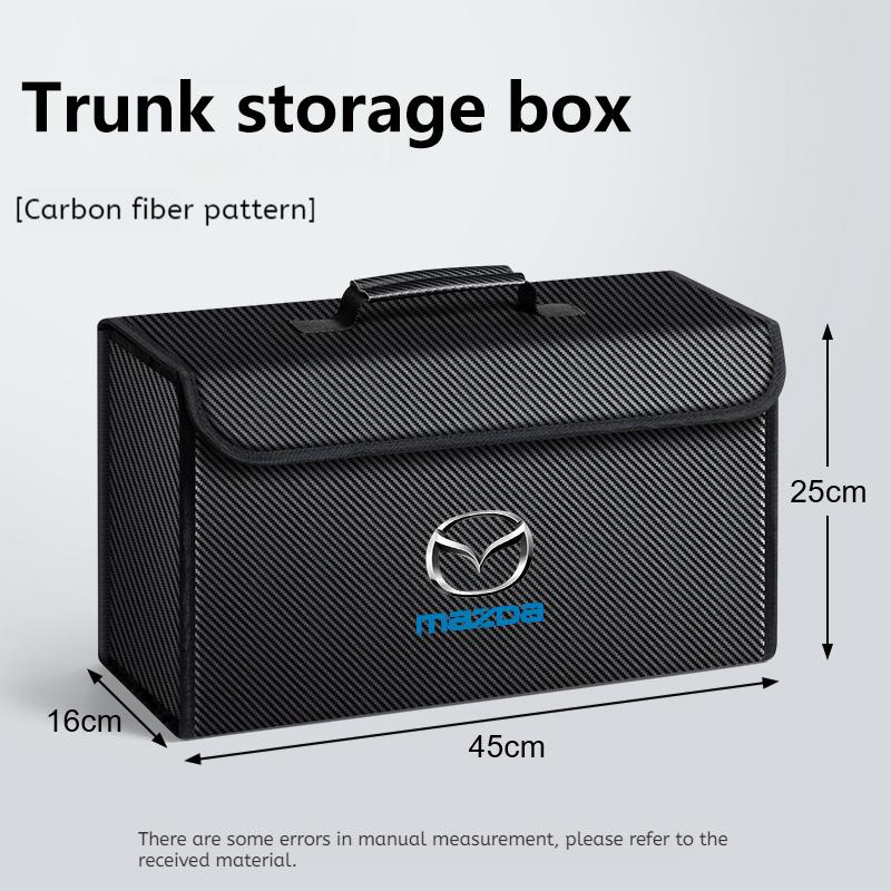 For Mazda 3 6 Alexa CX-30 CX-3 CX-5 CX-8 CX-9 2019 2020 2023 2025 Car Trunk Storage Box Foldable Stowing Tidying Bag Accessories