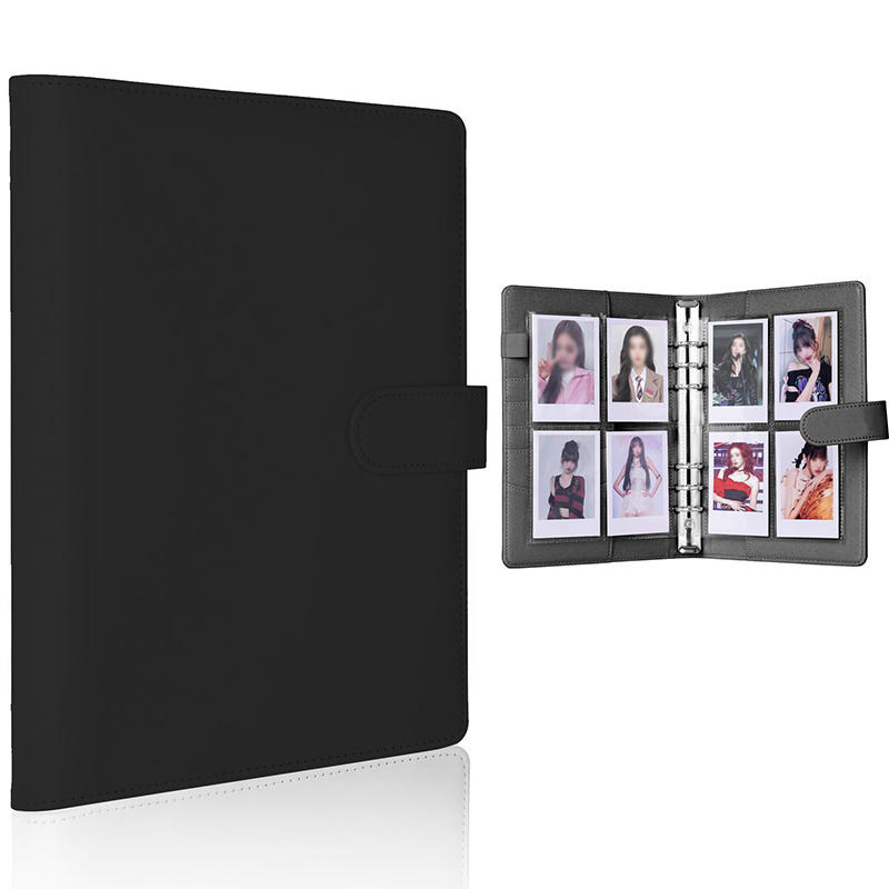 Fichário de Photocard Kpop Álbum de Cartões Fotográficos Livro de Coleção Caderno de Couro PU Protetor de Fotos Material Escolar