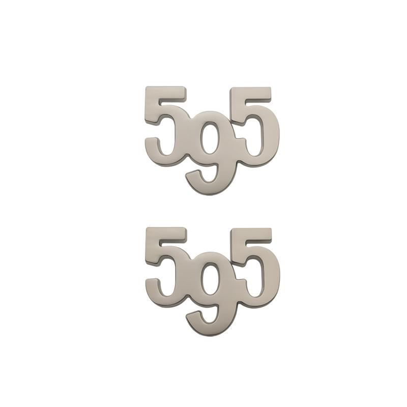 Car Sticker Metal 595 Logo Emblem Badge Trunk Decal For Abarth 695 595 Turismo Competizione 70th Anniversary