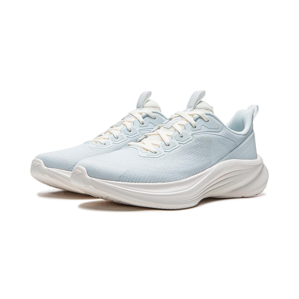 Li Ning Light Breeze V3 Cushioning Slip Resistant Lightweight Rebound Low top Running Shoes Women's Rural Blue ARSW114-3