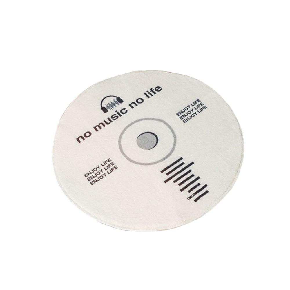 

Record Shaped Floor Mat Anti-slip Floor Rug Entrance Mat Round Carpet Bedroom белый