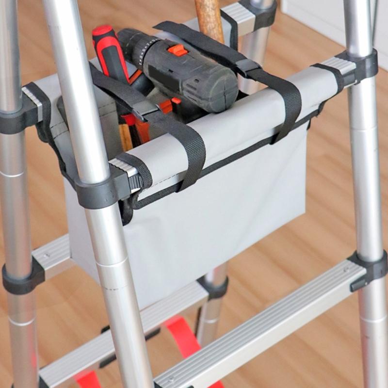 Werkzeugaufbewahrungstasche Werkzeugorganisatoren für Klappleitern Rutschfester Boden Solide Konstruktion Werkzeugtasche Einfache Installation