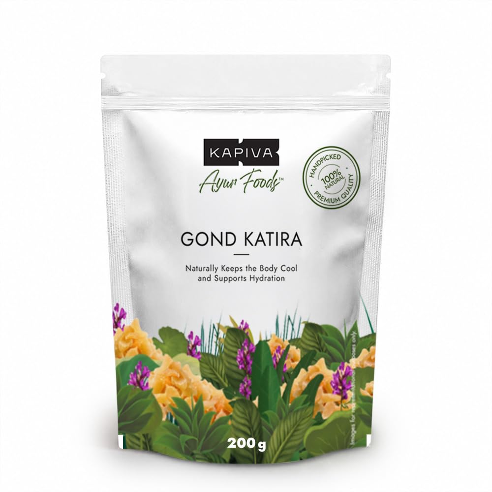 Kapiva Gond Katira Edible Gum 250g Natural Plant Derived Cooling Agent For Refreshing Summer Drinks And Healthy Desserts