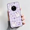 Phone Case For Nokia 125 HMD 110 4G 2024 Casing Luxury Cute Love Rabbit Funny Cartoon Black Matte Soft Silicone Shockproof Cover