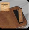 Electroplated Leather Phone Case For iPhone 17 Pro Max 17Air 16 15 Plus 14 Pro 13 12 11 Invisible Bracket Lens Protective Cover