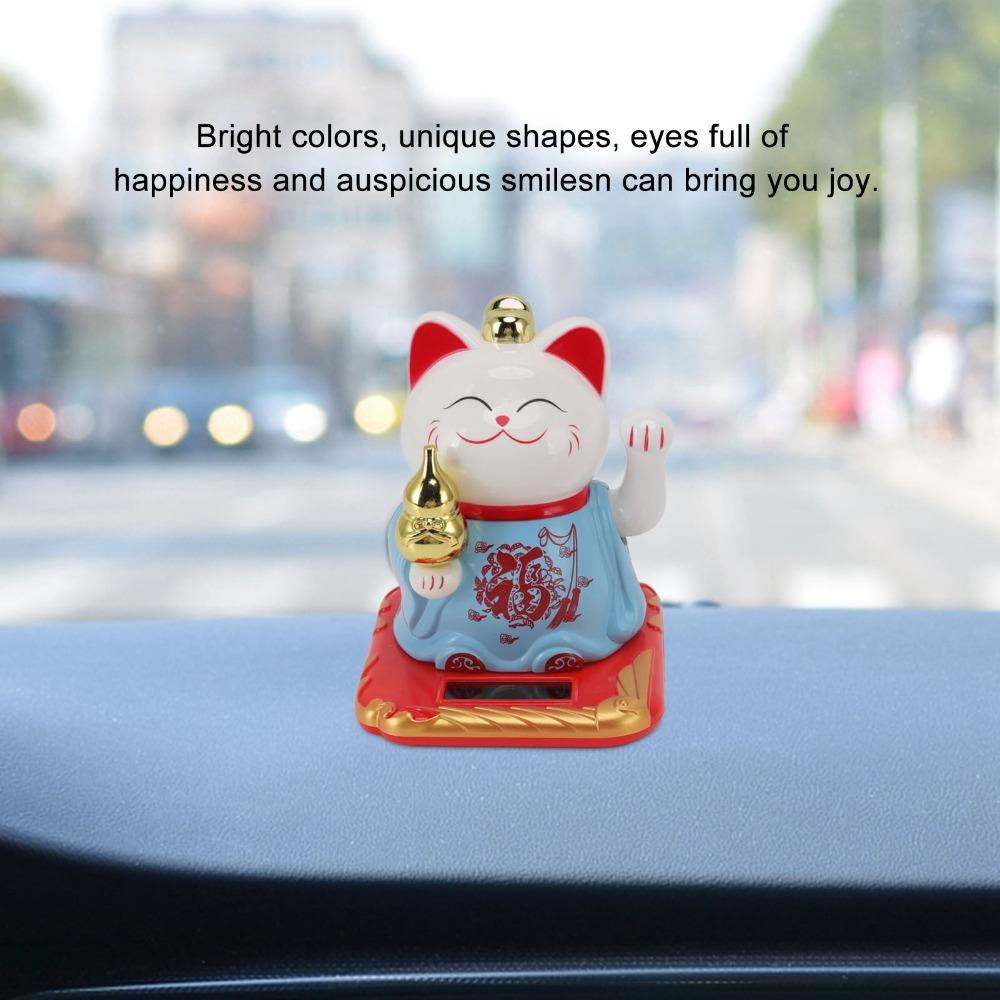 4.13x3.74x3.27in Chinese Fortune Cat Ornament Desktop Auspicious Decor  Window Embellishment