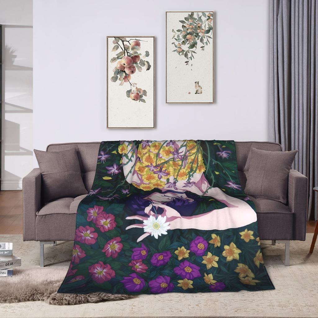 Reze Flannel Blanket Winter Super Warm Throw Blanket for Children Bedroom Aesthetic Bedspread Sofa Bed Cover