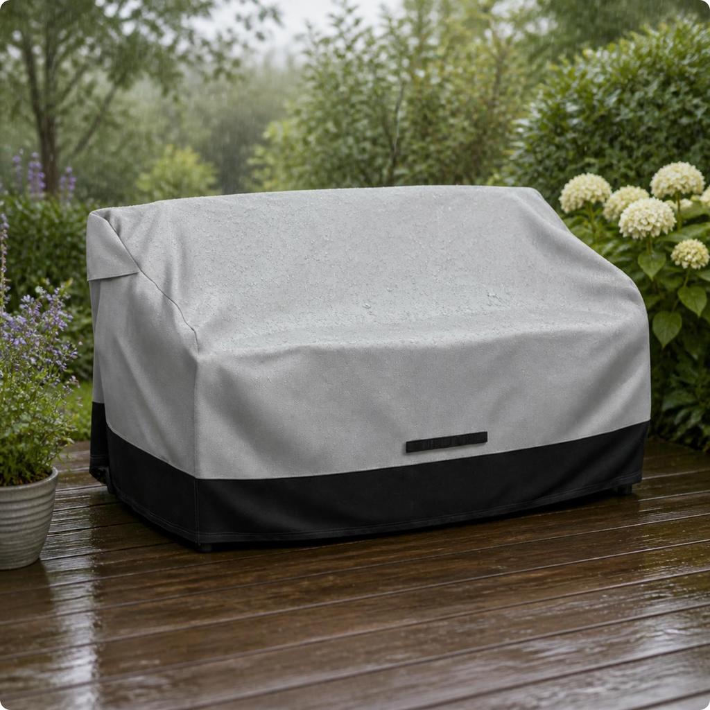 Patio Loveseat Cover Weatherproof Windproof for Backyard