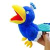 Plüsch Papagei Handpuppe mit beweglichem Mund Interaktives Zootier Spielzeug für Kinder Erwachsene Weich Stofftier