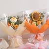 Soft Yarn Handwoven Rose Daisy Bouquet Korean Style Crochet Sunflower Flowers  Anniversary